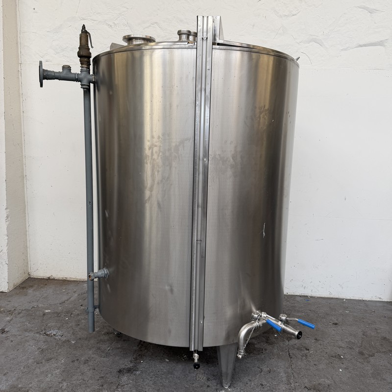 Cuve inox 2550 litres Double enveloppe Calorifuge PIERRE GUERIN type 2550 L