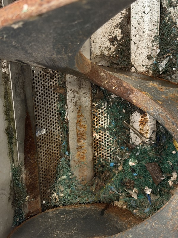 Screw conveyor Lg. 4200 mm for for washing and draining