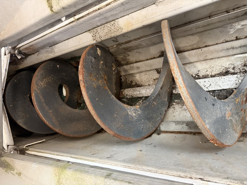Screw conveyor Lg. 4200 mm for for washing and draining
