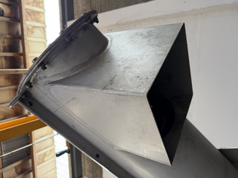 Screw conveyor Lg. 4200 mm for for washing and draining