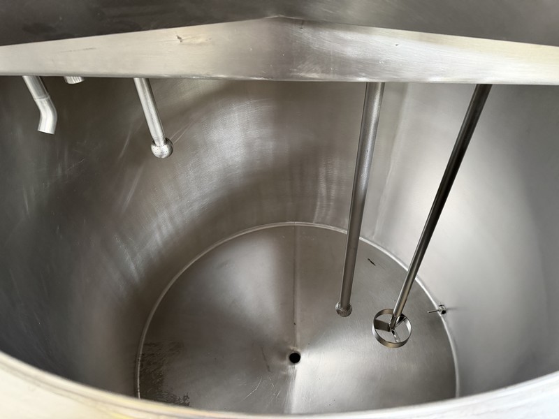 Cuve de mélange 2000 litres - Chauffage électrique - Inox 316L (parties en contact)- 2150 litres total