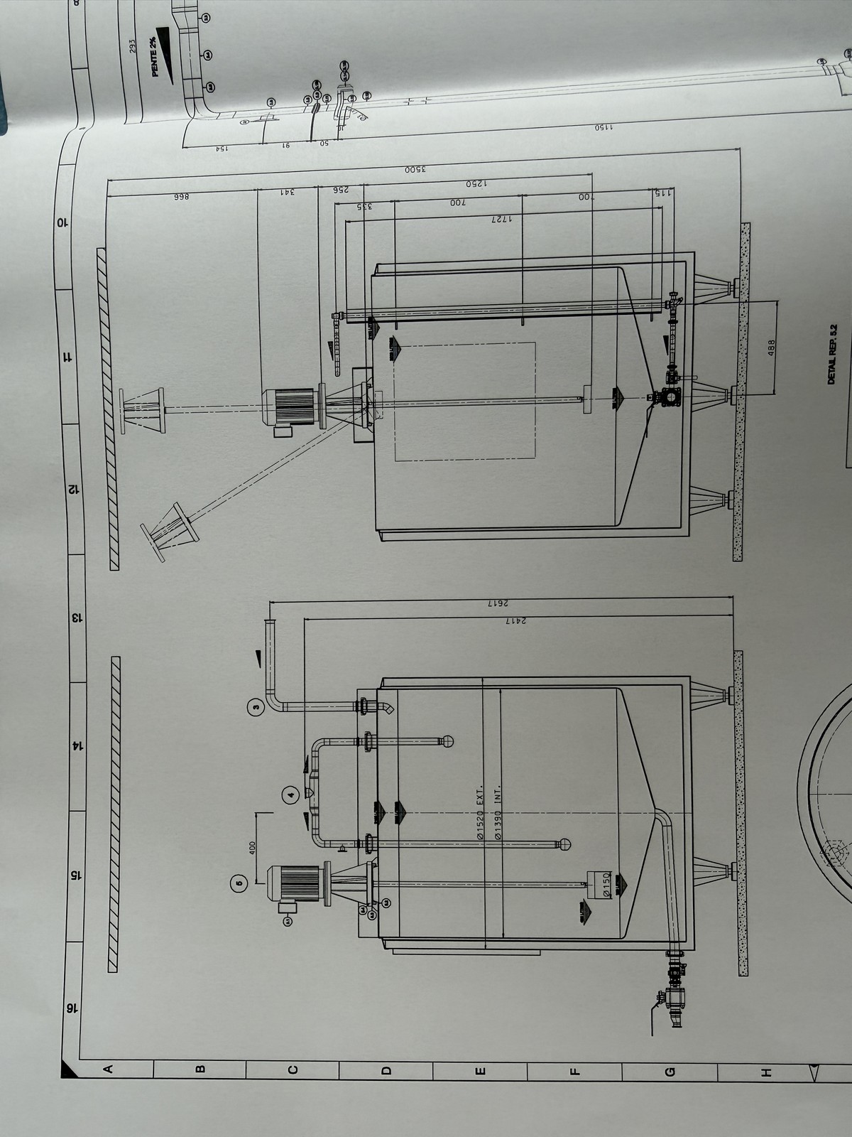 Cuve de mélange 2000 litres - Chauffage électrique - Inox 316L (parties en contact)- 2150 litres total