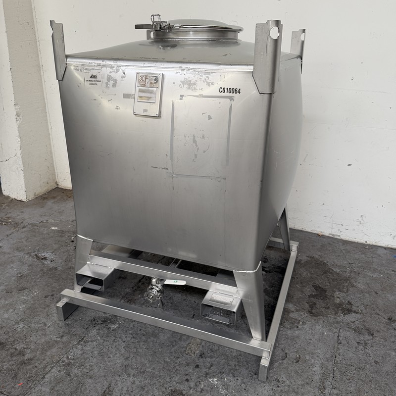 Container 1000 litres inox 316L 3C KRONEN KS10