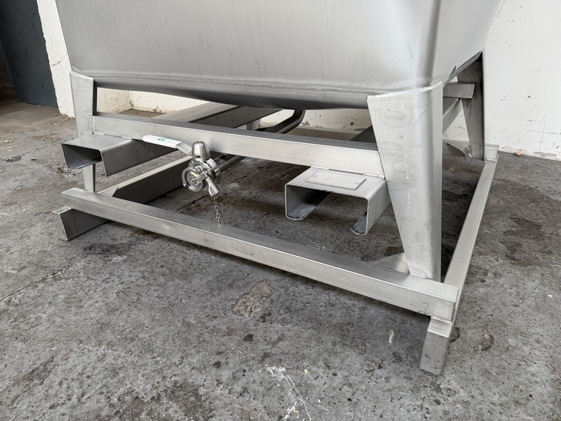 Container 1000 litres inox 316L 3C KRONEN KS10