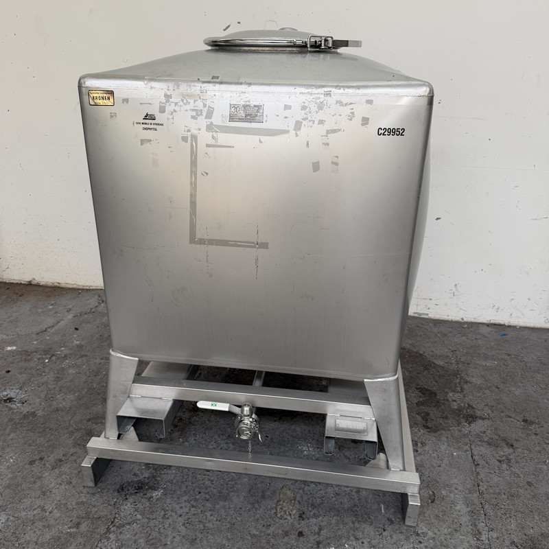 Container 1000 litres inox 316L 3C KRONEN KS10