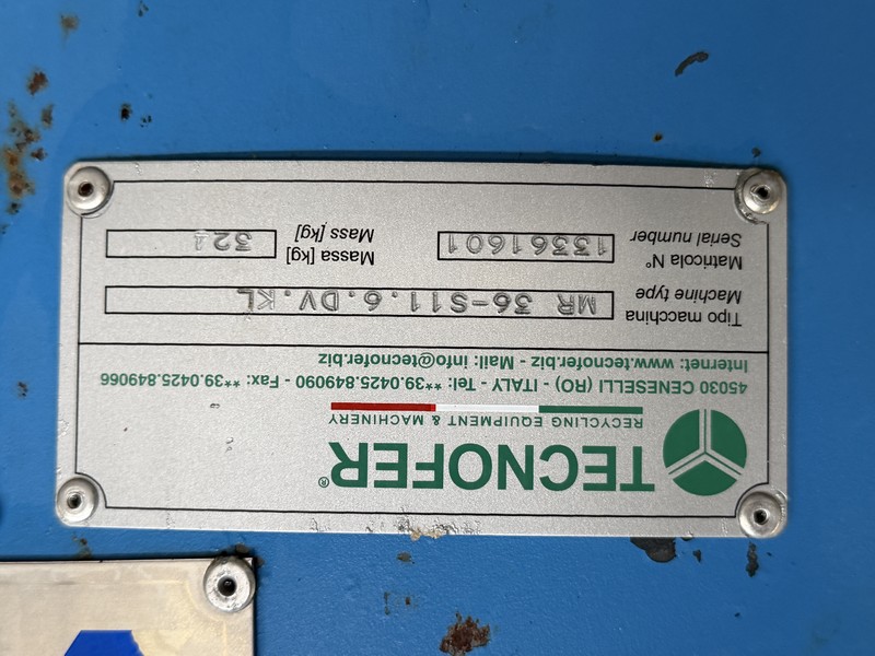 VIBROWEST 2-deck vibrating sifter Ø 900 mm model MR 36"S.11.6.DIV.KL