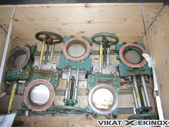 VANNES GUILLOTINE MANUELLE DN 150 mm