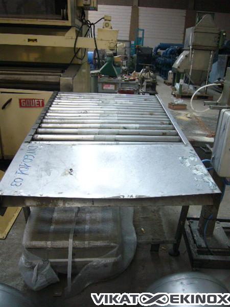 Convoyeur à rouleaux inox