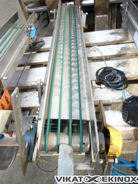 Belt conveyor, stainless steel, Length 1150mm