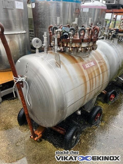 Cuve inox de 500 litres sur roues