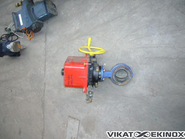 Keystone butterfly valve, with motor