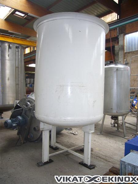 Cuve de 3000 litres, inox 316, chauffage à plaques