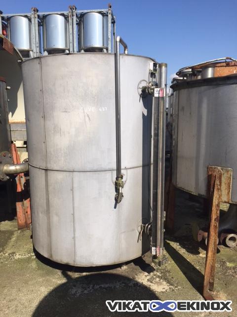 Cuve inox calorifuge env. 2 500 L