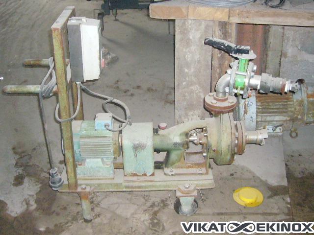 SIHI pump, steel, on wheels