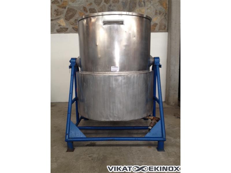 Cuve 2300 litres basculante inox 316