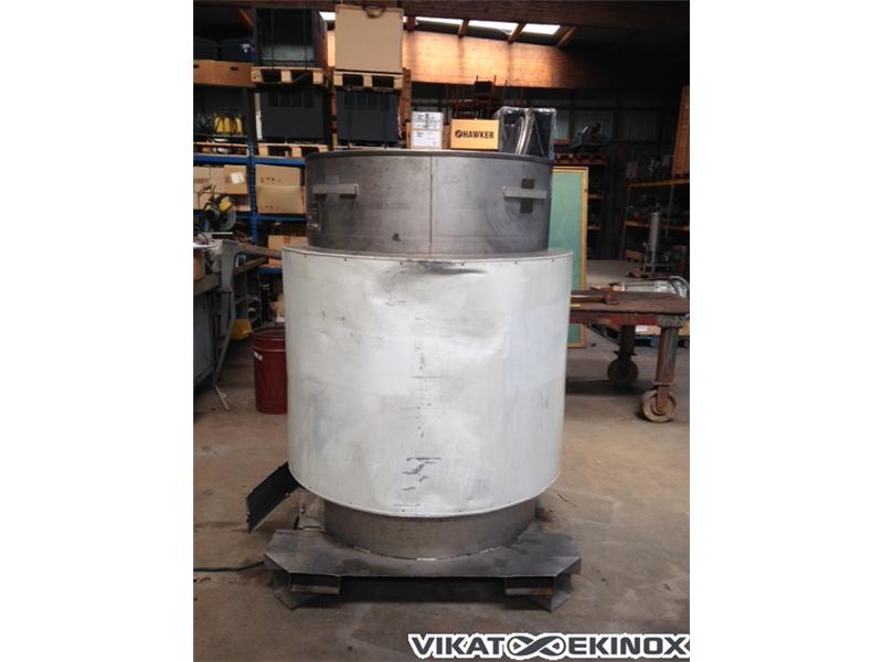 Container inox 1000 litres chauffé.