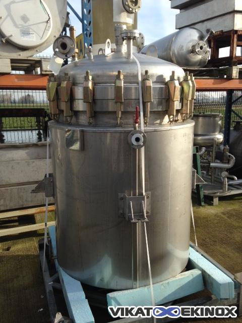 Double jacket stainless steel tank 820 L
