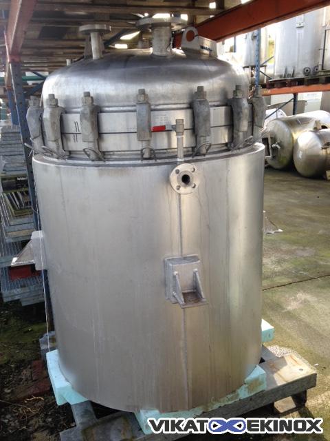 Double jacket stainless steel tank 770 L