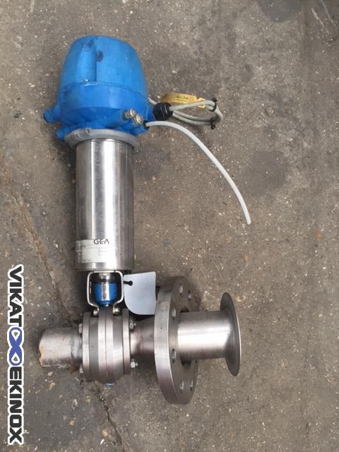 Vanne papillon pneumatique T-smart DN 50, GEA