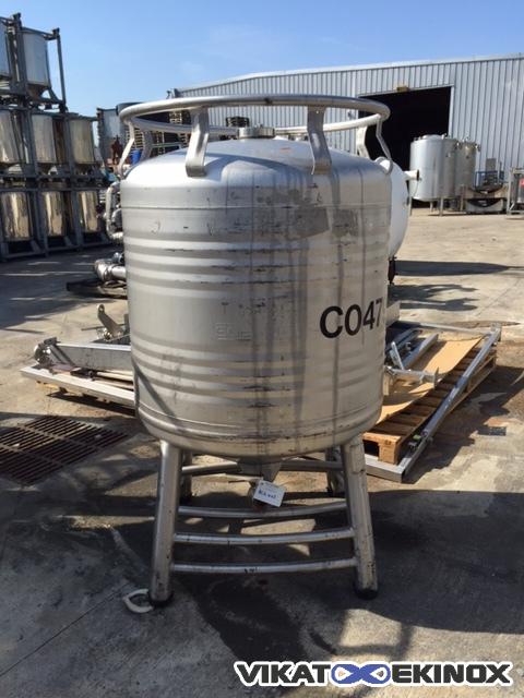 Food stainless steel container, 800 litres
