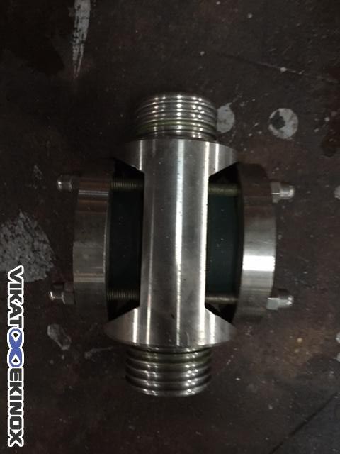 Stainless steel sight glass DN 15