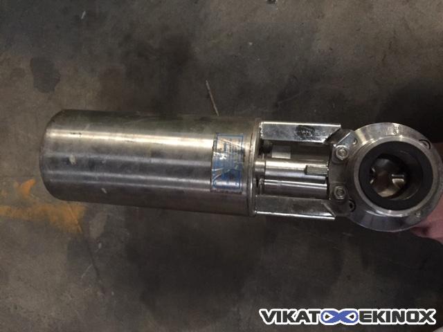 Butterfly valve DN 35 SMS connection, with pneumatic actuator