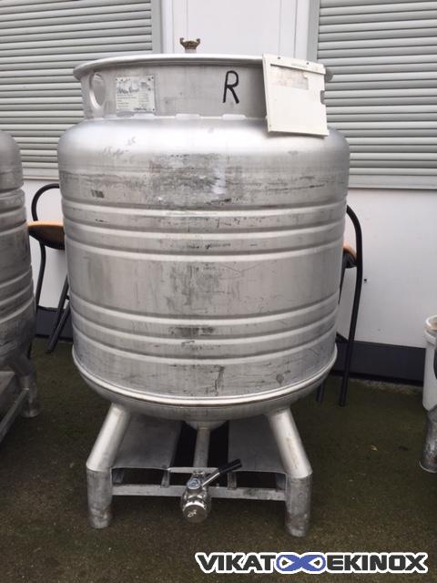Container inox 800 litres Dejong