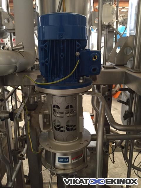 Pompe inox multicellulaire Hilge type CONTRA 1/1 ADAPTA-V  2.5m3/h