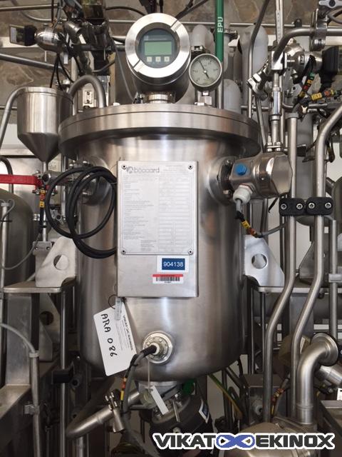 S.S. vertical tank on brackets 48 litres with magnetic stirrer