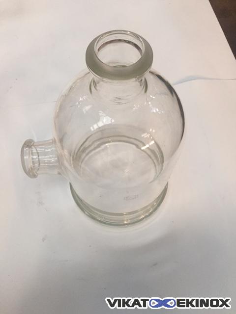Couvercle en verre Schott col latéral