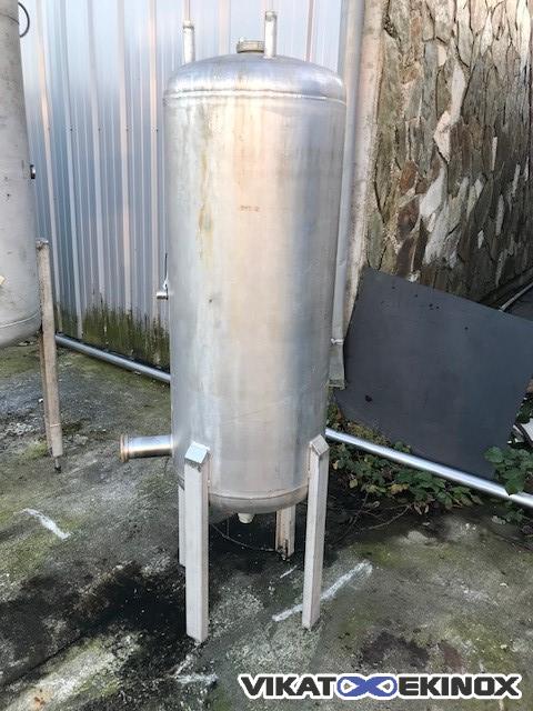 St. steel tank with dished bottom approx. 200L