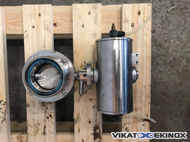 Vanne papillon pneumatique DN 65