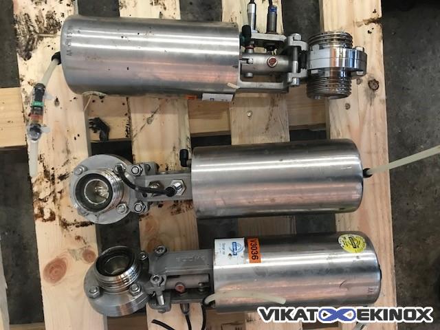 Pneumatic butterfly valve DN 25