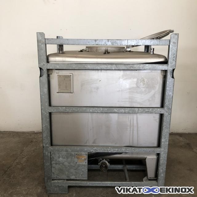 Container inox 304 BISON 1000 litres