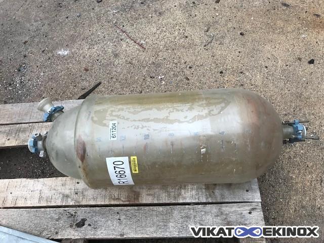 Cuve 15 litres verre - Double enveloppe