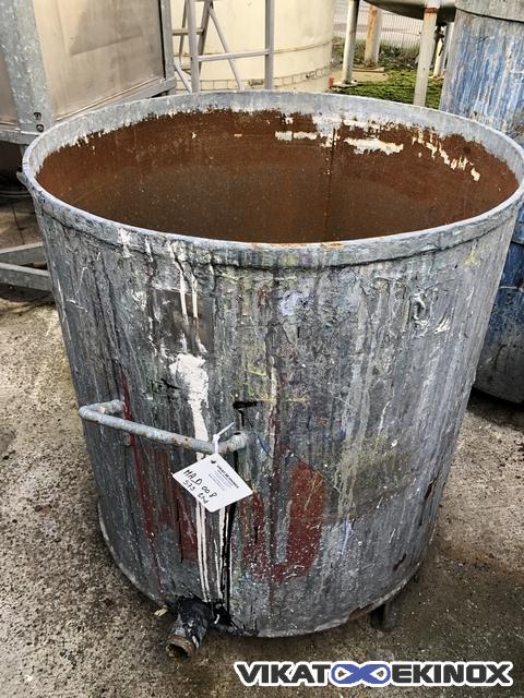Cuve ouverte acier 575 litres