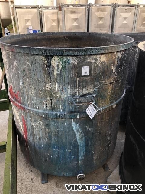 Cuve ouverte acier 1260 litres