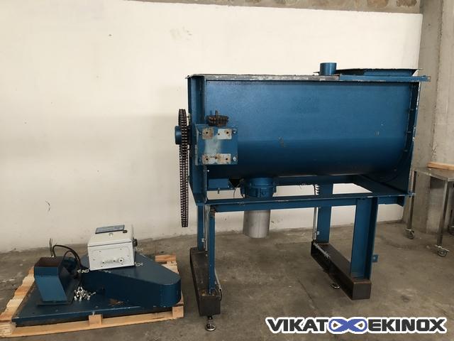 Mélangeur à rubans LAZARETH type MRC 500 acier
