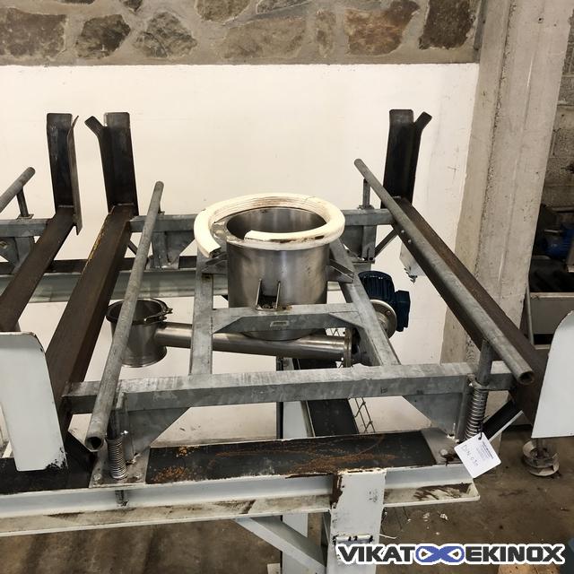Support de vidage pour container