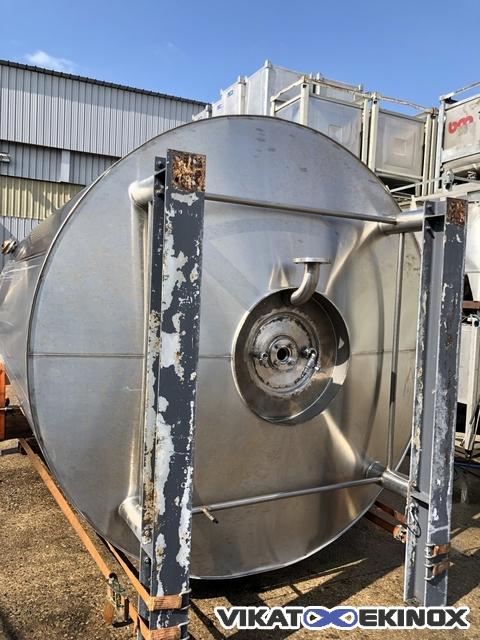 Vacuum jacketed mixing tank 12.5 m3 - S/S 316