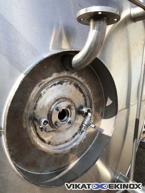 Vacuum jacketed mixing tank 12.5 m3 - S/S 316