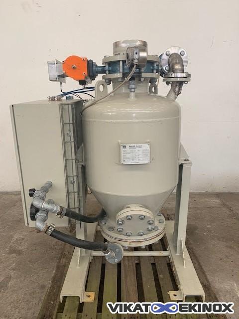 Cuve inox de transfert pneumatique pour pulvérulent