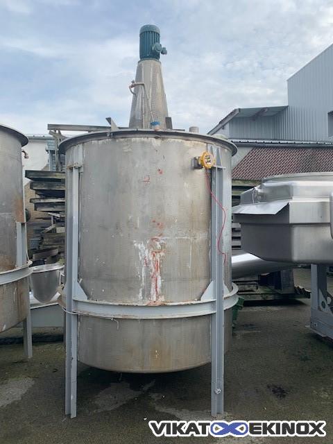 Cuve agitée 4000 litres inox 316