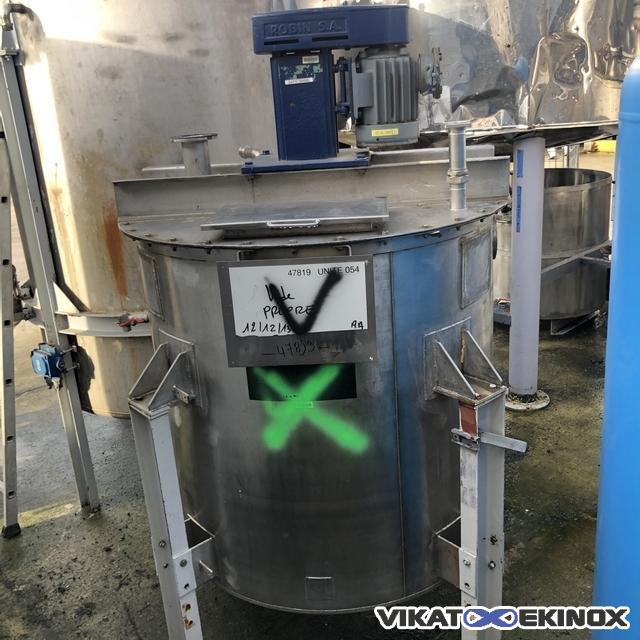 Cuve de mélange inox 1400 litres