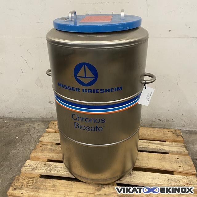 Cuve de stockage d'azote 80 litres MESSER GRIESHEIM type Chronos 80