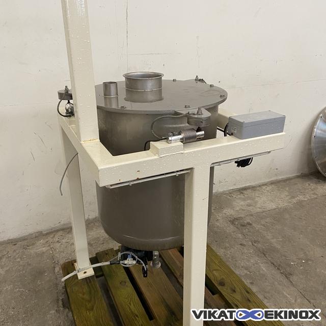 Cuve inox 120 litres sur pesons
