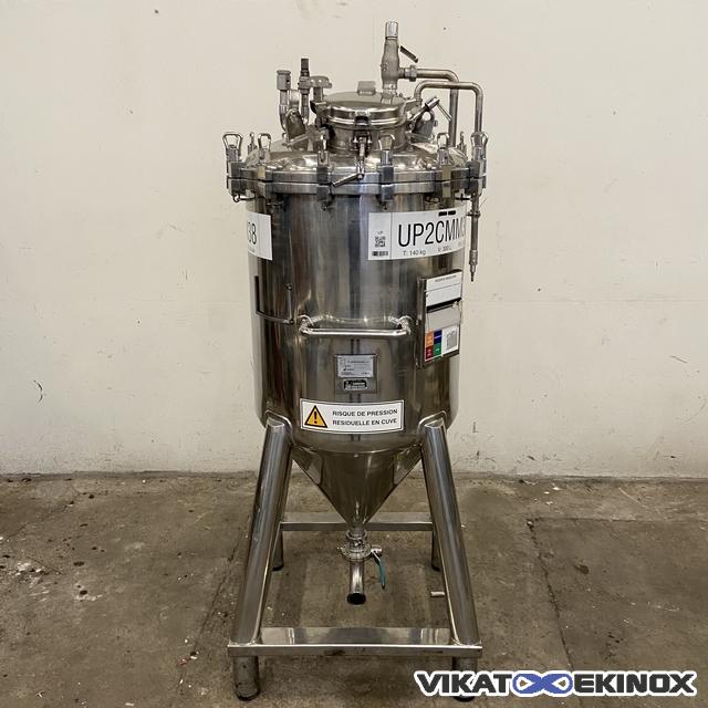Container 300 litres inox 316 poli CALDEINOX