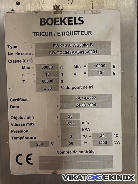 SARTORIUS BOEKELS Checkweigher 60 kg