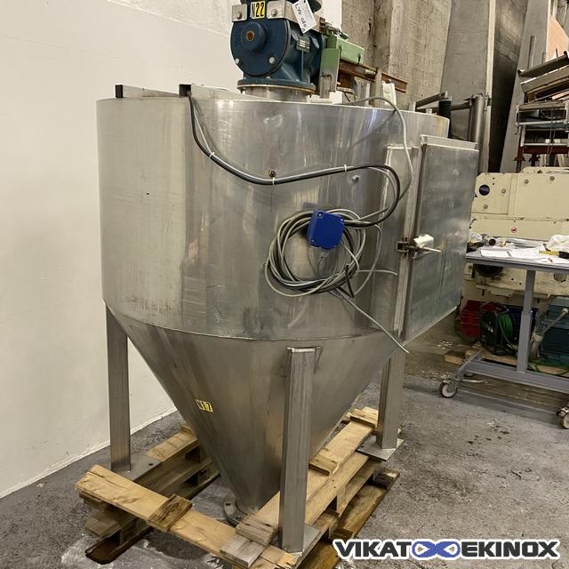 Trémie inox 1500 litres