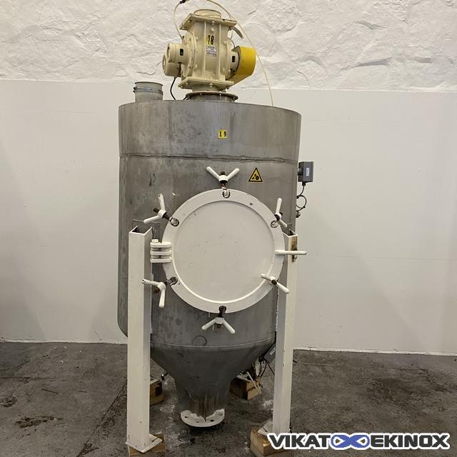 Trémie inox 1400 litres